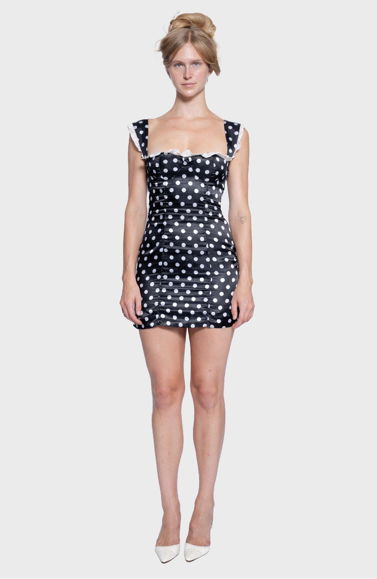 mae mini dress THE JET DRESS (DOTS) – MAE